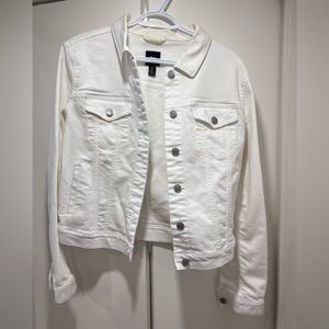 Gap White Denim Jacket (size medium)